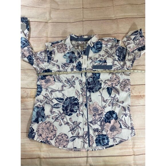 NWT Chico's Women's Long Sleeve Button Front Blouse - 3 (Large) - Picture 9 of 13